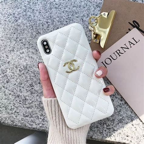 white and gold chanel phone case|chanel phones for sale.